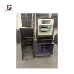 Lase suara LSF218 speaker dalam ruangan 4ohm, pengeras suara kayu pasif subwoofer konser profesional luar ruangan