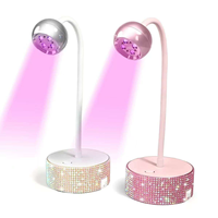 NOUVEAU Séchoir à ongles 12W rose pour salon de manucure, lampe LED portable rechargeable par USB, outils alimentés par batterie, lampe UV pour ongles, séchoir à ongles