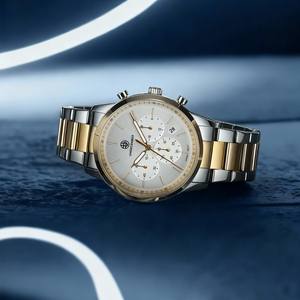 Montre à quartz pour homme de haute qualité Undecember, personnalisée en acier inoxydable, chronographe à quartz résistant à l'eau 5 ATM - Product Image 4