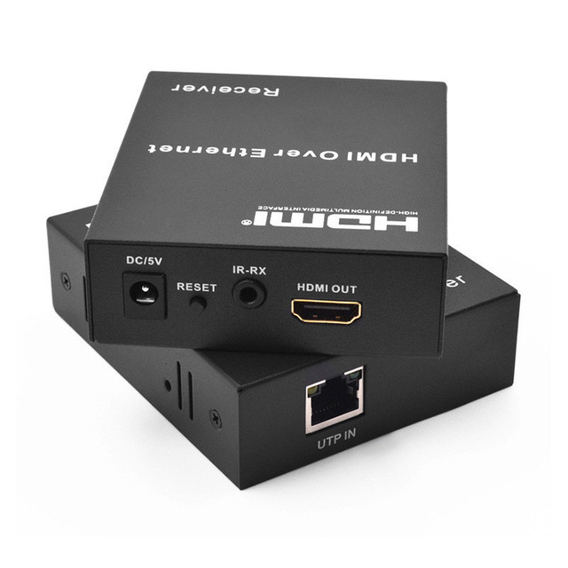 120M 4K HDMI Extender with HD Audio Video Signal Amplifier RJ45 Cat5e/6 Cable Transmitter