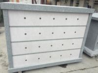 SH STONE pierre naturelle granit gris crypte mausolée columbarium et chapelle funéraire 48 niches double face urne funéraire prix