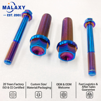 Vis en titane anodisé coloré Malaxy Gr5 M3 M4 M5 M6 M7 M8 M10 pour vélo et moto – Meilleures ventes