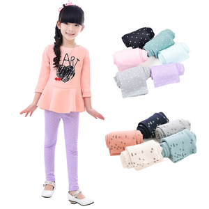 Pantalons d'été classiques en tricot pour enfants de 2 à 13 ans, leggings de fitness pour enfants, imprimés de dessins animés, taille plus, 2017 - Product Image 1