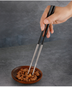 1/5 pares de palillos portátiles de titanio palillos para exteriores vajilla exquisita antideslizante Palillo Chino palillos reutilizables - Product Image 1
