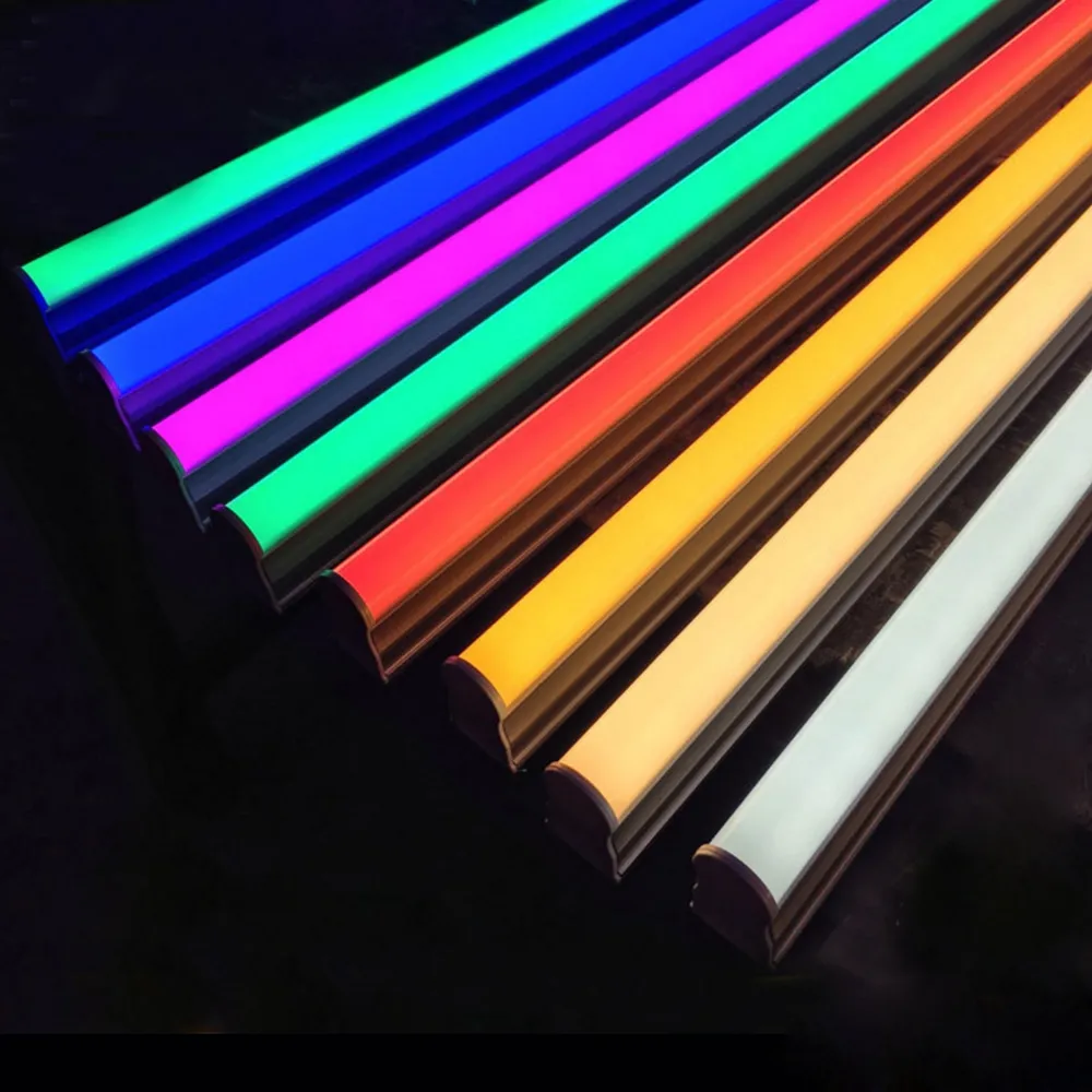Led Rood, Groen, Blauw, Roze, paars Creatieve T5 1.2M Geïntegreerde Led Kleur Lamp Buis 120Cm