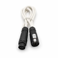 Conector de Cable de Alimentación Industrial M12 de 4 Pines, Impermeable, Macho y Hembra, Conexión Rápida, IP68, 2000 Ciclos de Acoplamiento