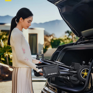 Silla de Ruedas Eléctrica Plegable KSM-621 para Discapacitados, Marco Ligero de Fibra de Carbono, Batería de Larga Duración, Silla de Ruedas Compacta - Product Image 2