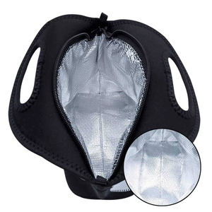Custom Logo Neoprene Cooler Bag Waterproof Insulated <b>Lunch</b> Bag with Zipper for Travel Picnic and Outdoor Activities - Product Image 3