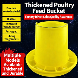 Balde de Ração Amarelo para Criação de Galinhas, Patos e Gansos, Comedouro Automático Anti-Derramamento para Reprodução - Product Image 4