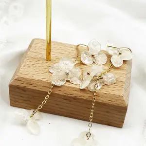 Personalized 3D Large Fashion Boho Romantic Flower Pendant Party Jewelry Resin Earrings