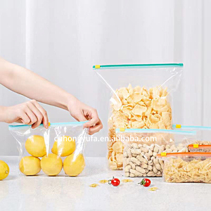 Bolsas de almacenamiento de alimentos resellables con cierre hermético, ecológicas, de polietileno (PE) de grado alimenticio, de alta calidad, impermeables y transparentes para alimentos y frutas. - Product Image 3