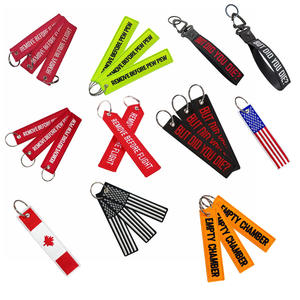 Индивидуальный экологичный брелок-ключница из полиэстера с вышивкой, специальная бирка для багажа, брелок для ключей для OEM-производителей - Product Image 3
