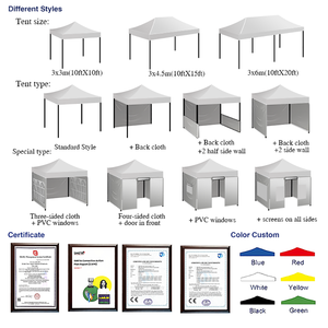 Nouveau style de tente pliante portable et durable de qualité supérieure Vente en gros d'événements grande tente extérieure tente de mariage bon marché à baldaquin - Product Image 4