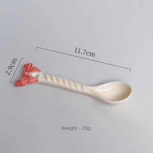 SYL lindo pequeño corazón femenino vajilla de cerámica arco plato hondo taza para pastel de arroz <span class=keywords><strong>dieta</strong></span> para plato de hogar - Product Image 6