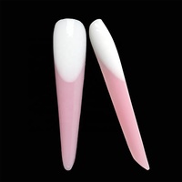 BQAN double forme d'ongle couverture complète cercueil ongles moules en plastique ongles forme Extension doigt pointu doux Uv Gel manucure