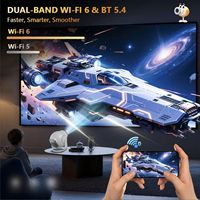 Mini-projecteur portable YDH-TP360 Android 14 Smart Pico Home Cinéma compatible 8K 450 Lumens pour divertissement à domicile