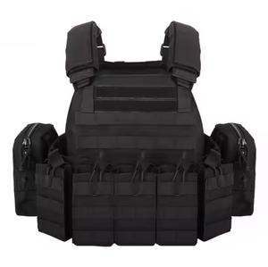 DFV01 Gilet tactique léger noir kaki vert, porte-charge, porte-chargeurs, pour assaut rapide, porte-magazines - Product Image 6