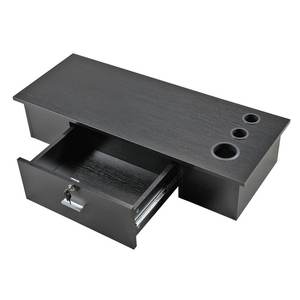 Shouguang Easy Elegant Compact Design Black Single Draw Wide Spread Work Surface <strong>Beutify</strong> Salon Floating Desk Modern - Product Image 4