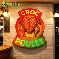 XDSign Magic-Color LED Aufblasbare Werbe-Leuchtbox Bluetooth-Steuerung Programmierbares 3D-Design IP65 Firmendekoration