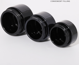 Gel adhésif noir mat récipient en verre UV-anti bouteille pour crème soins de la peau beauté cosmétique impression personnalisée logo autocollant - Product Image 5