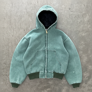 Sweat à capuche oversize délavé et vieilli, personnalisable (couleurs et logo), en molleton de coton épais, pour homme, idéal pour l'hiver - Product Image 1