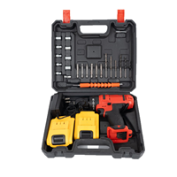 Perceuse à percussion électrique sans fil 21V à vitesse variable avec moteur sans balais, visseuse, machine de perçage, batterie OEM 2.0Ah