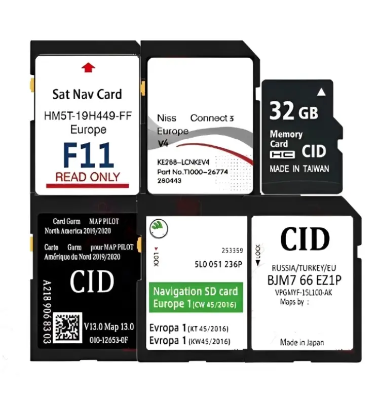 13 ans de carte SD CID personnalisée en usine carte SD CID changeable Micro 8GB 16GB 32GB 64GB 128GB 256GB Navigation GPS pour sdxc