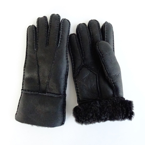 Nice Price Promotional Hand Warmer Sheepskin Shearling Lined <strong>Men</strong> <strong>Leather</strong> <strong>Gloves</strong> on <strong>Sale</strong> - Product Image 2