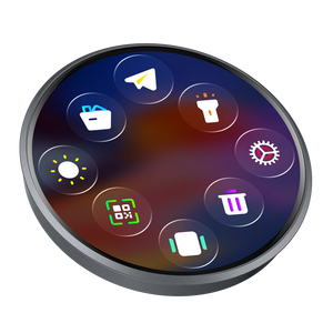 Badge électronique BW01 avec écran de 1,85 pouce, images dynamiques <span class=keywords><strong>GIF</strong></span>, batterie 380 mAh, jeux, fonds d'écran personnalisables, multilingue, affichage permanent, badge anime - Product Image 1