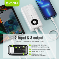 Bvin – batterie externe Portable 22.5w, Type C, charge rapide, 30000mah, avec lampe de poche LED puissante, prix d'usine, vente en gros