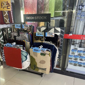 Portabel kustom karpet Logo rak tampilan untuk dekorasi rumah toko karpet kain keset pameran iklan dan promosi - Product Image 4