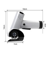 Ciseaux électriques sans fil, outil de découpe rotatif haute vitesse avec écran LED, lames SK5 pour carton, tissu, cuir