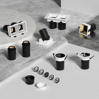 Prix d'usine, télécommande intelligente, éclairage encastré au plafond carré moderne, projecteur IP44 pour salon, salle de bain, cuisine