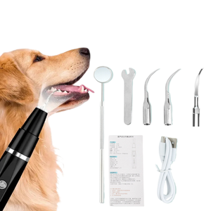 Waterproof Pet Ultrasonic Tooth Cleaner Kit Electric <strong>Dog</strong> <strong>Plaque</strong> <strong>Remover</strong> with Charging Power Source for Teeth - Product Image 1