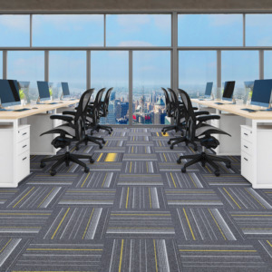 Gạch Thảm hình vuông gạch thương mại PP khách sạn nhà văn phòng hình học bitum gạch thảm sàn - Product Image 2