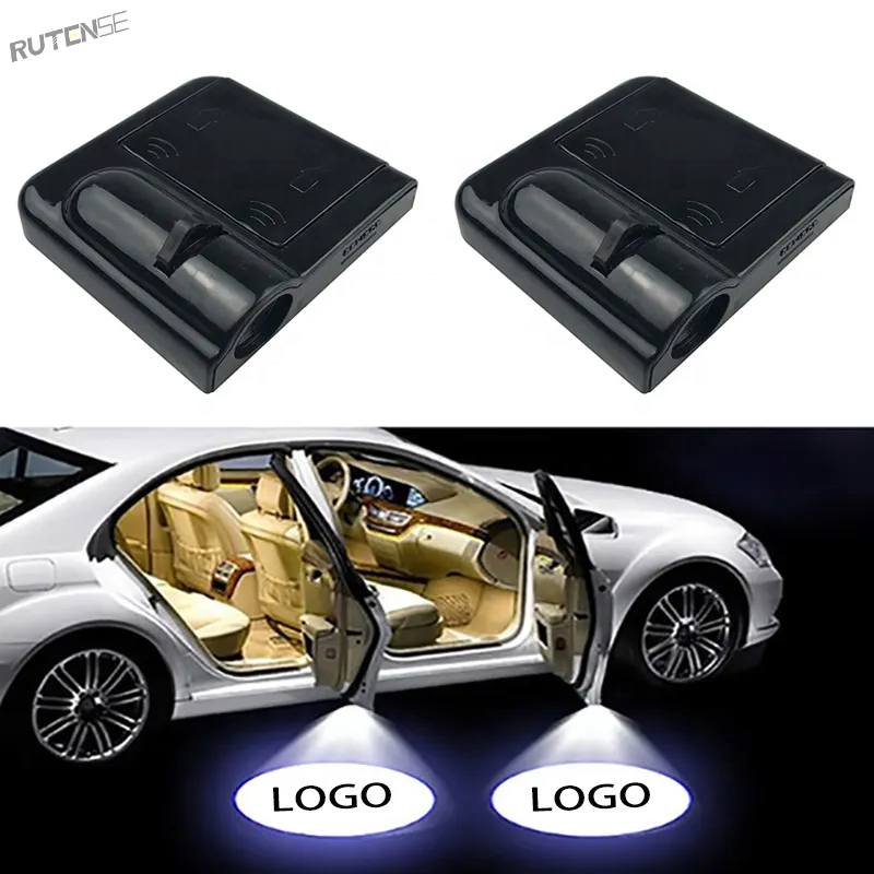 Rutense Auto Led Verlichting Sfeer Licht Waterdichte Auto Deur Logo Shadow Licht Draadloze Auto Deur Led Projector