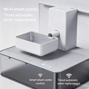 Bebedero <span class=keywords><strong>para</strong></span> Mascotas, Blanco Esmerilado, ABS, Gran Capacidad, Unidad de Hidratación <span class=keywords><strong>para</strong></span> Perros y Gatos de Interior con Sensor Inteligente - Product Image 3