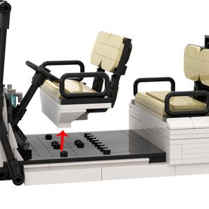 M24013 Coche Eléctrico de Ladrillos de Construcción para Niños, Nuevo Juguete de Construcción con Aviones de Plástico para Regalo de Recuerdo de Aeropuerto - Product Image 2