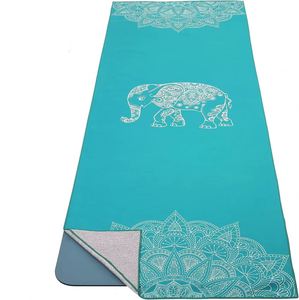 Custom Private Logo Mat Non Portable Anti Slip Printed <b>Microfiber</b> Yoga <b>Towel</b> - Product Image 1