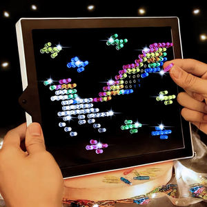 Set di 20 Modelli Ricaricabili in Plastica a Tema Animale per Lavagna Luminosa Creativa e Giocattoli Educativi con Schermo Magico per Bambini dai 3 ai 6 Anni - Product Image 2