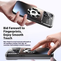 Coque AG Matte Luxury Large Window pour iPhone 17 Pro Max, compatible avec Apple 17, étiquette magnétique anti-fuite, protection d'objectif 16