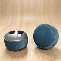 Repose-pieds en tissu Boncare Q5, pouf, machine de massage vibrante chauffante sans fil avec prise universelle