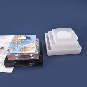 3 tailles différentes de cendrier carré en résine <span class=keywords><strong>s</strong></span>échée pour fleurs décoratives DIY Moule de <span class=keywords><strong>base</strong></span> pour pot de fleurs Moules en résine époxy pour bijoux - Product Image 6