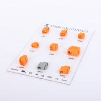 XY266 2P 3P 9.5MM Bornier de rail DIN traversant à vis pour transformateur, Conformité UL RoHS, Vente directe usine OEM