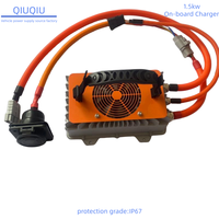 Chargeur de batterie au lithium LiFePO4 LFP portable 1500W étanche avec option CAN2.0 embarquée pour bateaux