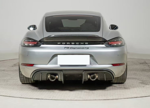 718 coffre d'aile arrière en Fiber de carbone de Style RS pour Porsche 718 982 Cayman Boxster GT4 Kit de carrosserie de becquet arrière - Product Image 4