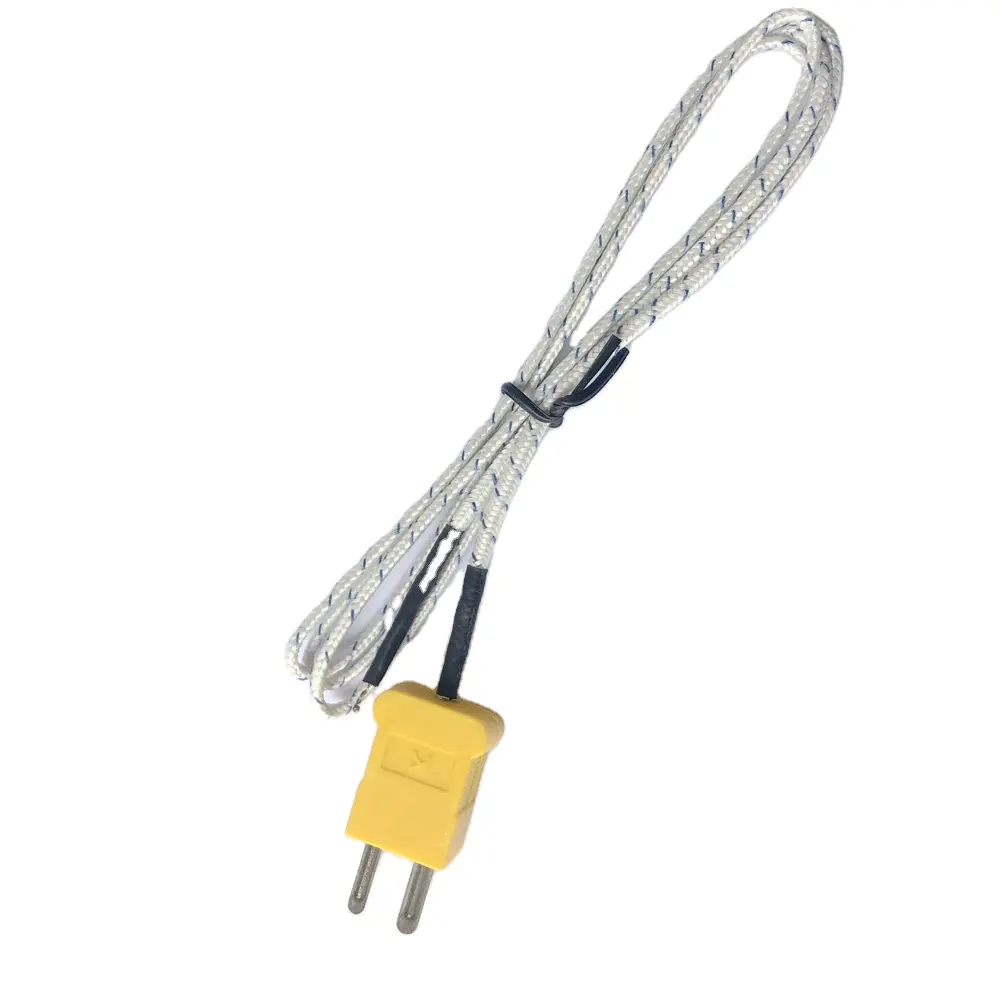 गर्म बिक्री के साथ कश्मीर प्रकार 1m शीसे रेशा केबल तेजी से thermocouple प्लग