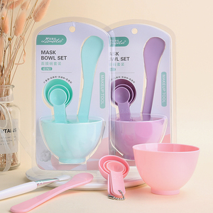 LMLTOP OEM, venta al por mayor, juego de 6 uds de cuencos para mezclar cosméticos de plástico DIY y espátula aplicadora para Máscaras faciales, herramientas de maquillaje 9064 - Product Image 4