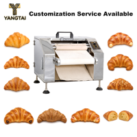 Machine à former des mini-croissants en acier inoxydable, machine à rouler la pâte automatique pour la production de croissants