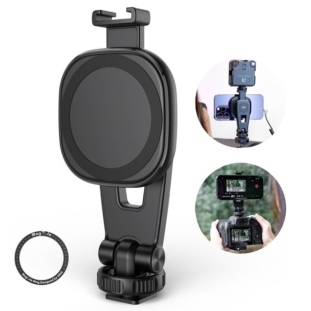 360 Rotation Phone Holder Magnetic Mobile Accessories N52 Strong Magnet Camera Tripod 1/4 Interface Phone Stand Holder